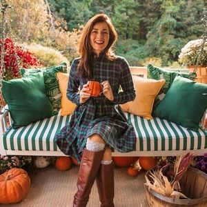 Kiel James Patrick Adirondack Pine Point Flannel Dress Red & Green